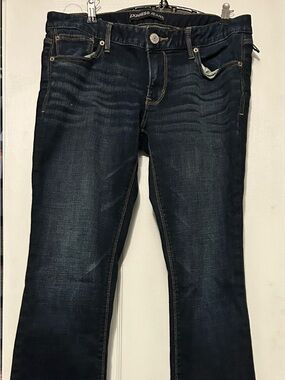 Express Dark Blue Barely Boot Jeans
